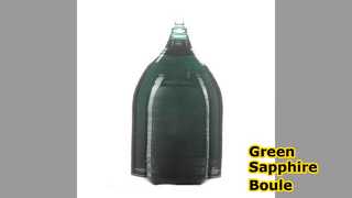 Green Sapphire Boule CZ Grown